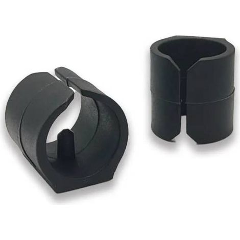 Ajile - Embout à bride NOIR pour Tube rond de diam. 20 mm (1/3)