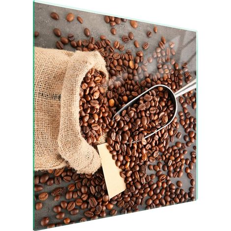 Protezione in vetro per piano cottura 50x52 Caffè (1/5)