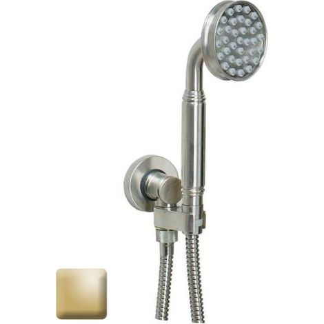 Ensemble sortie murale avec support orientable, flexible 150, douchette Liberty-Gom Or - Bossini C17001C021 (1/2)