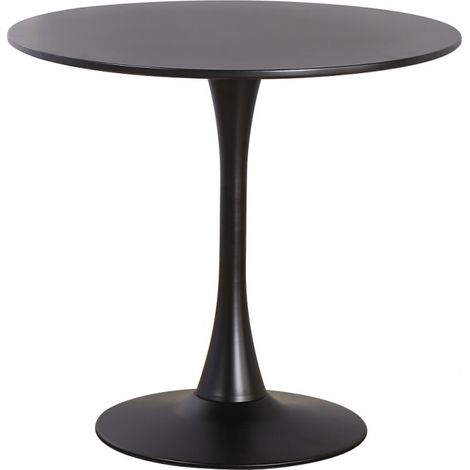 Orion91oficial - Mesa TUL, base de metal, tapa lacada negra, 90 cms de diámetro - Spaziorion91
