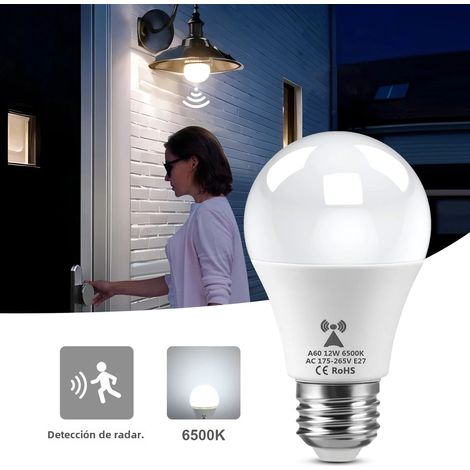 Veilleuse LED avec détecteur radar E27 12W 220V 110V (1/5)