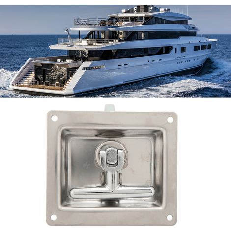 Das T-Griff-Klappschloss eignet sich für Kabinentürschlösser an Wohnmobilen, Yachten, Baumaschinen usw. (Referenz: FC6342-2150) (1/5)