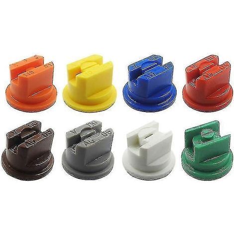 Spray Nozzle Tip Assorted Set,flat Fan Shape For Weed Killing(8pcs, Multicolor) - FFY (1/4)