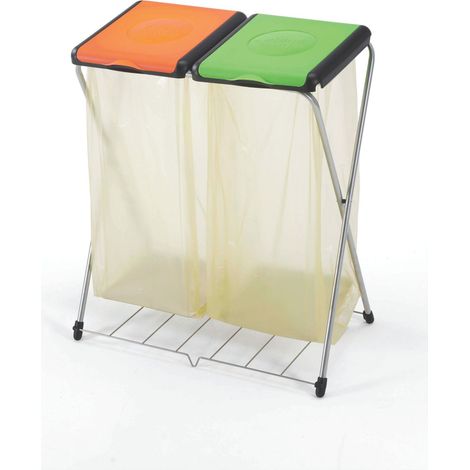 PATTUMIERA GIMI DUO C/GRIGLIA E DUE COPERCHI- GIMI- 1,0 pz