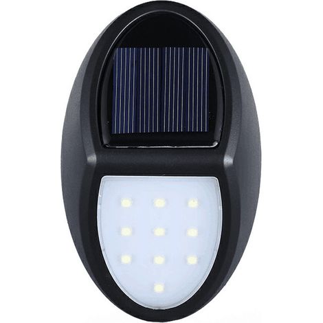 Outdoor Solar Lamp, 10 LED Solar Lamp Led Wall Lamp, Solar Outdoor Lighting IP65 Waterproof with Twi (1/5)