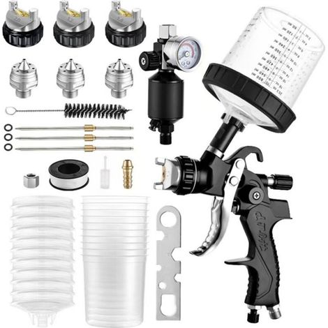 HVLP Pneumatic Paint Sprayer Kit for Furniture and Automotive (1/5)