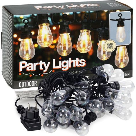 Ghirlanda di luci Illuminazione Giardino Esterno Catena luminosa da 20 lampadine (1/5)
