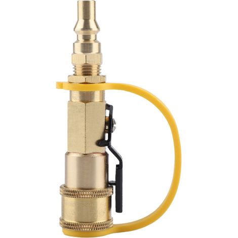 Raccord Rapide Propane 1/4 Pouces - Pour Régulateur Gaz - Compatible GPL Butane Propane - Extérieur Camping Barbecue - Kit de Connexion ×1