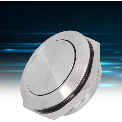 Verkauft in 5er-Packs: 12/16/19/22/25 mm ultrakurzer Metall-Touch-Schalter, selbstrückstellend, Momentanfunktion, ultradünn, wasserdicht, 25 mm. (1/5)