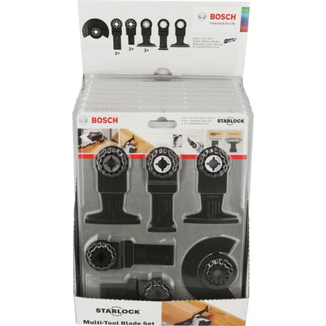 Bosch 2608669146 9 Piece Universal Starlock Multi Tool Blade Set Wood Metal HCS