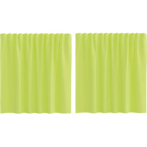Maison Exclusive - Tende in Voile con Tasche per Aste 2 pz Verde Mela