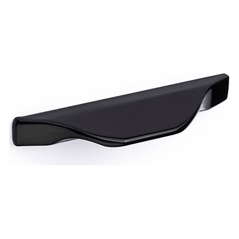 Asa de aluminio con acabado negro, dimensiones:72x8x20mm y entrepuntos:32mm - (1/5)