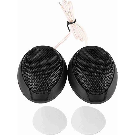 Mini haut-parleur de voiture rond adhésif 10 W avec colle (noir) (1/4)