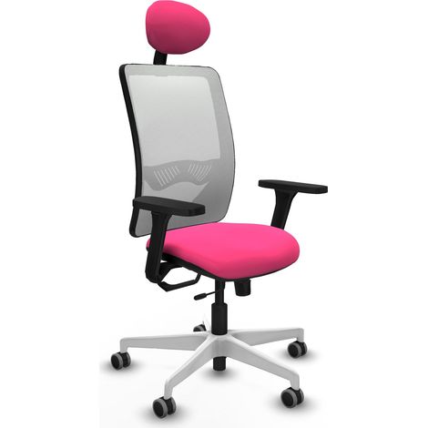 Sedia da ufficio piqueras y crespo Zulema rosa similpelle rete (1/2)