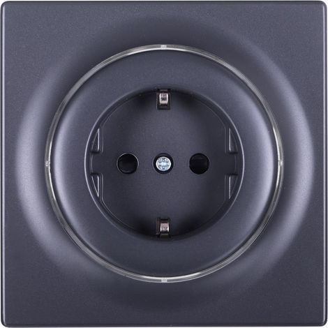 Fibaro Walli Outlet N type F anthrazit (FGWSONF-011-8) (1/3)