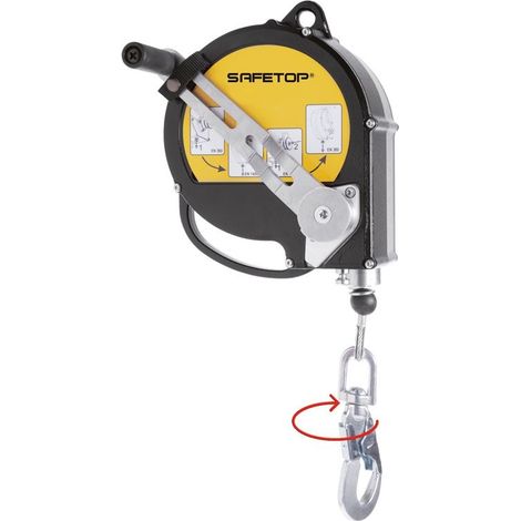 Retráctil de cable de 15 m con manivela SAFETOP