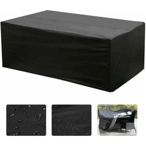 Telo di copertura rettangolare Oxford per tavolo da giardino con protezione UV (213 x 132 x 74 cm) (1/4)