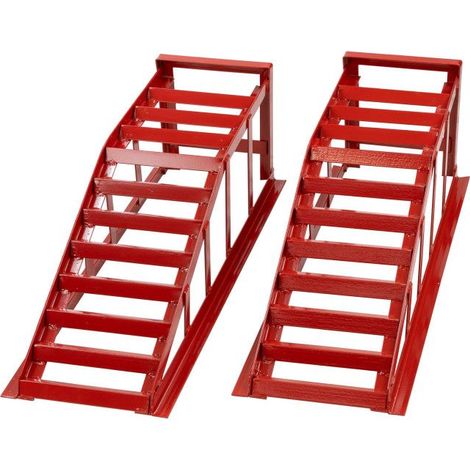 Dema – Rampes de chargement DAR 270 – Charge maximale 2 tonnes – Largeur 225 mm – Hauteur 240 mm – Lot de 2 rampes métalliques