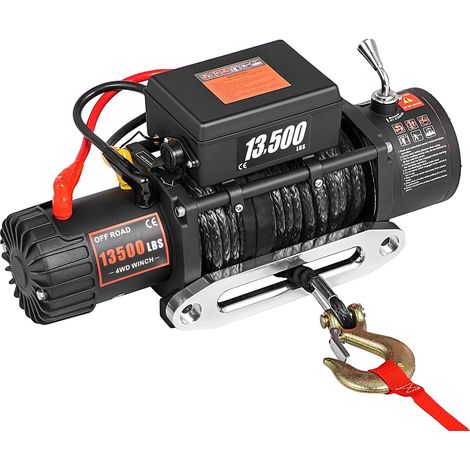 Cabrestante eléctrico, capacidad de 13500 lb, control remoto inalámbrico, 13500 LBS (1/2)