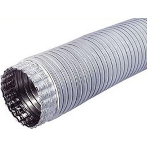 TUBO IN ALLUMINIO BIANCO 1 MT ESTENSIBILE FINO 3 MT DIAMETRO 12 CM DF 703113 (1/2)