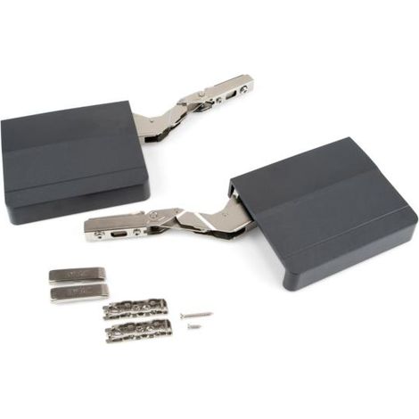 Emuca Compás elevable Agile Smart, 960 - 2350, Plástico gris antracita, Acero y Plástico -
