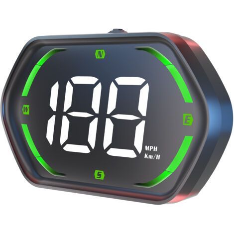 G22 Universal Wireless HUD Head-Up Display - Speed Monitor with GPS and Dual Modules, Overtaking Alert, Compatible with All 12V Vehicles -