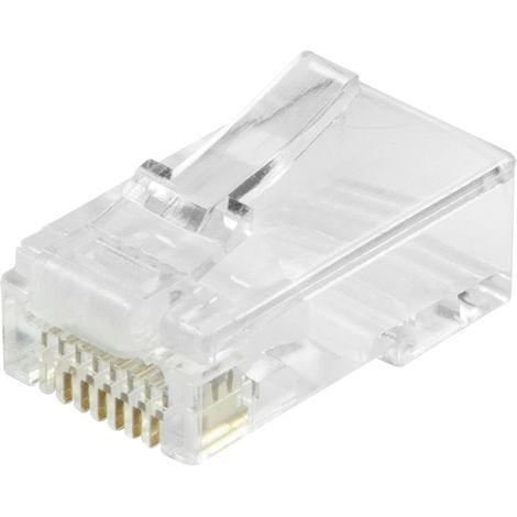 LOGILINK RJ45-Modularstecker, Cat.6, ungeschirmt, vorne offen, 50 Stk. (1/5)