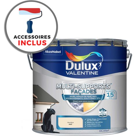 Peinture + accessoires Multi-Supports Façade - protection 15 ans sur 15 matériaux - Mat Meulière 10 L - Dulux Valentine