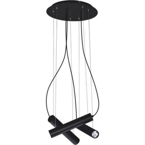 Lampadario moderno nero 3 luci GU10 Kaja Mile K-4401 (1/3)