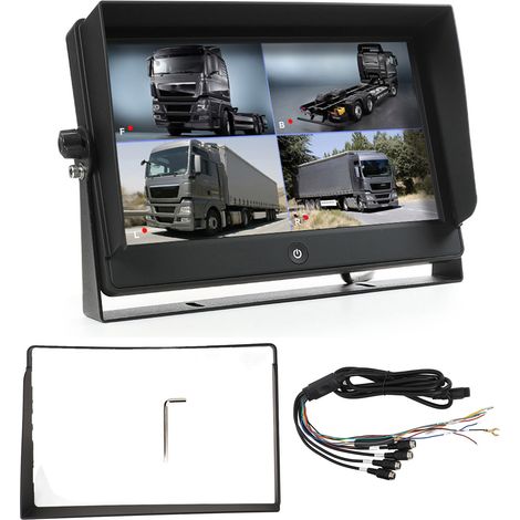 Caméra de recul 10.1 pouces, moniteur sans fil, écran tactile Carplay, Kit d'écran d'affichage inversé pour véhicule (1/5)