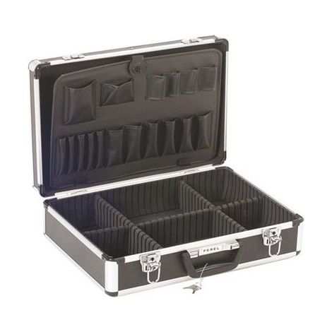 Valise aluminium 455 x 330 x 152 mm noir