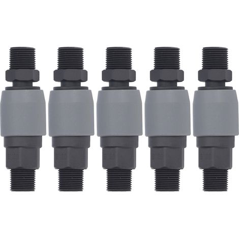 Jeu de 5 raccords rapides auto-bloquants type C pour tuyaux, connecteurs mâle/femelle SM+PM-30, équipement industriel, électronique, fixation étanche, 30mm, accessoires de plomberie. (1/5)