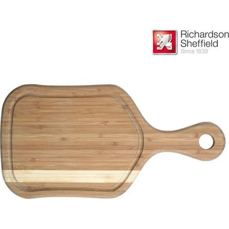 Planche À Découper - Bambou - 2 x 38 x 19.3 cm - Double Face - Pour Cuisine Intérieure - 1 Pièce (1/4)