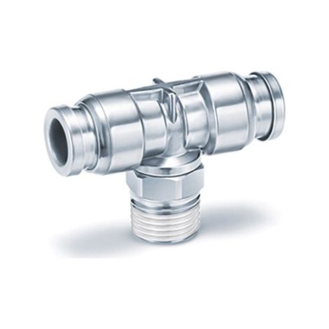 Tee de branche SMC KQG vers R 1/8 Mâle 10 mm ( Prix pour 1 )