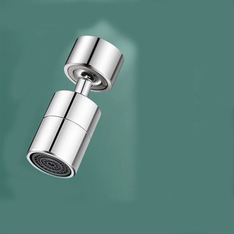 Massive ABS-Wasserhahn-Luftsprudler mit 720-Grad-Drehung, Weitwinkel, Doppelfunktion, 23 mm (M23) (1/3)