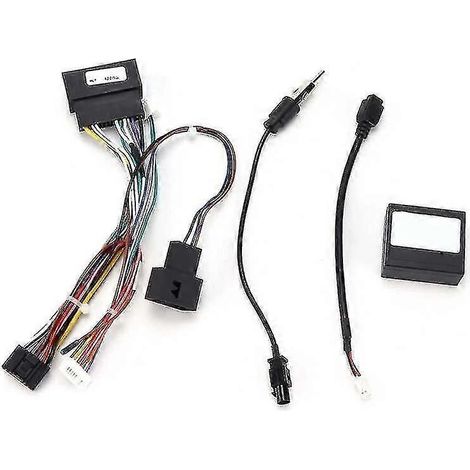 Faisceau adaptateur pour autoradio, faisceau audio 16 broches à code couleur avec boîtier Canbus, remplacement pour Ford Focus/Kuga/Edge (1/5)