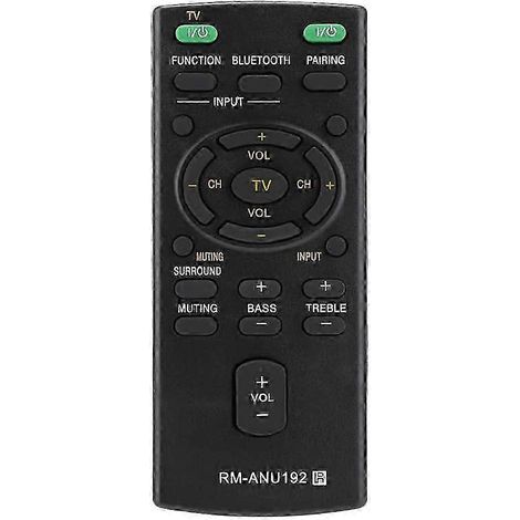 Télécommande Bluetooth ANU192 compatible avec les barres de son SACT60BT, WCT60, SSWCT60, HT-CT60BT et HTCT60BT. Haute qualité. WHBYV (1/4)