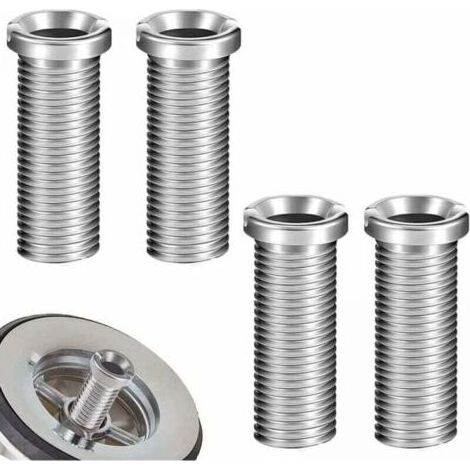 4 Pièces Vis pour Panier D'évier 30mm Acier Inoxydable Vis Creuse Vis de Bonde pour la Vis Évier Panier Vis Accessoires de Fixation pour Cuisine Lavabo（Argent） (1/4)