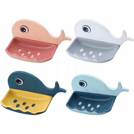 Set Dispenser Sapone Mural Balena Cartone Animato (1/4)