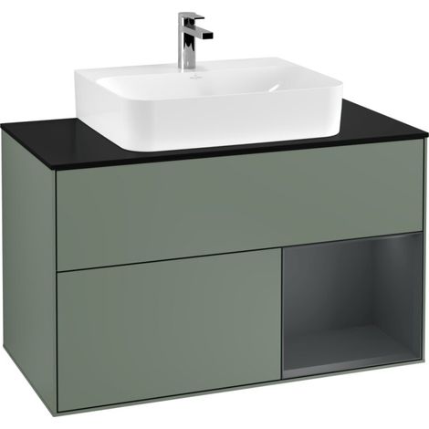 Villeroy & Boch G122HGGM Armoire sous lavabo Finion G12 (1/2)