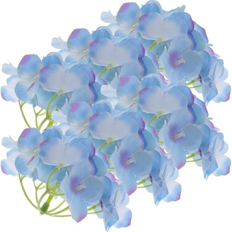 Elegante und robuste künstliche Hortensienblütenköpfe, 6 Stück, Seidenstoff, einfach zu verwenden, DIY-Dekoration für Hochzeiten und Schränke (1/5)
