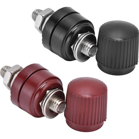 10 paires de borniers de régulateur de tension, vis M6 32 mm, 333 0V-380V, rouge et noir (1/5)