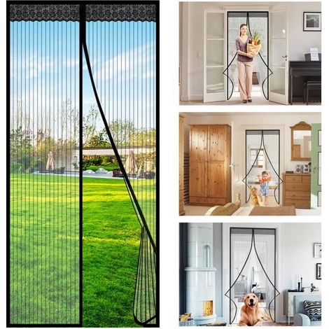 Moustiquaire - JRING - Porte Magnétique - 90x210cm - Fermeture Automatique - Anti insectes (1/4)
