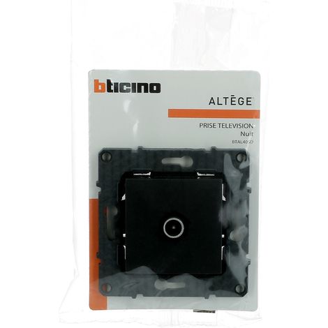 Prise télévision simple mâle Altège finition Nuit BTICINO BTAL40SD (1/5)