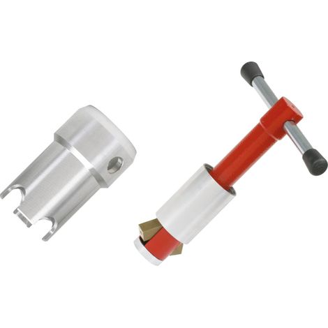 KS Tools 116.2002 Chiave per Pilette e Adattatore per Pilette di Vasche da Bagno, 2 Pezzi