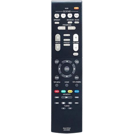 Télécommande RAV552 pour ampli-tuner Yamaha RX-V379 RX-V479 RX-V579 RX-V381 RX-V383 RX-V385 HTR-3068 TSR-5790BL (1/5)