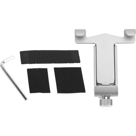 Support SJ-01 en Alliage d'Aluminium pour Téléphone Portable sur Vélo, Fixation de Guidon pour Smartphone Accessoire Cyclisme Argenté (1/5)