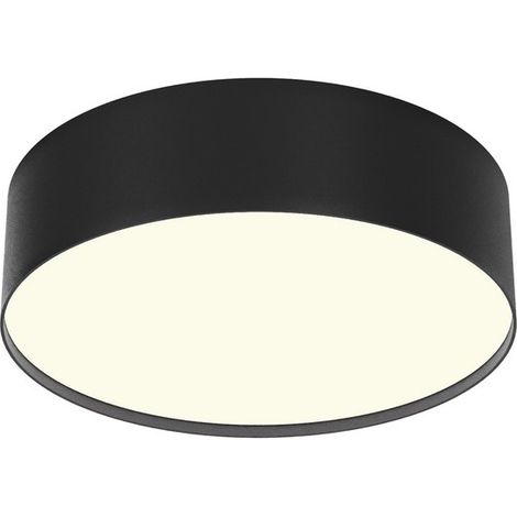 Plafonnier moderne LED rond noir 24W 3000K ZON Maytoni (1/2)