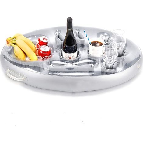 Porte-gobelet flottant piscine, accessoire maintien verre eau, compatible barrière sécurité enfants, matériau robuste pour extérieur et intérieur (1/5)