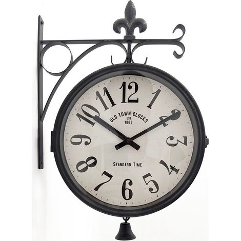 45cm Wall Clock for Living Room/Hallway/Dining Room - Metal - L11 x W45 x H31 cm